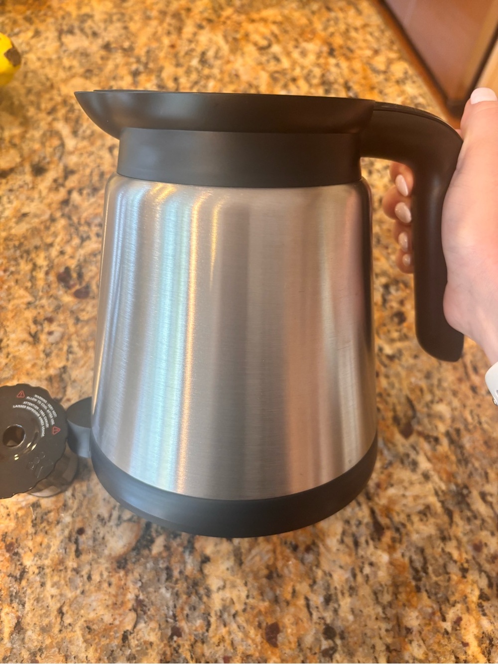 Keurig Stainless Steel Coffee Carafe with large reusable k cup